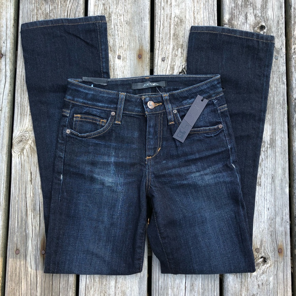 SZ 24 ONLY! Joe's Jeans Curvy Dark Wash Boot Cut Denim! NEW! - Picture 2 of 7